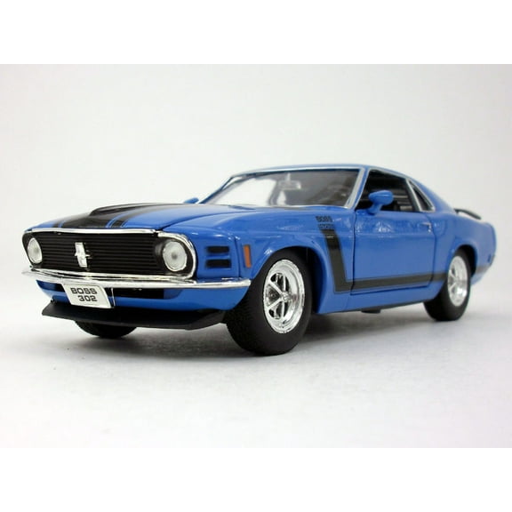 Ford Mustang Boss 302 1970 1/24 Diecast Metal Model - BLUE