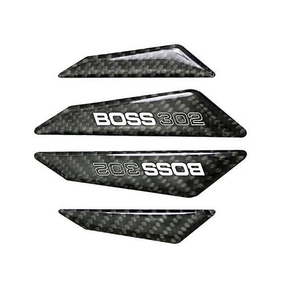 Ford Mustang Boss 302 Real Black Carbon Fiber Door Edge Guard Decal