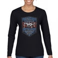 thumbnail image 1 of Ford Mustang Boss 302 Women's Long Sleeve T-shirt American Muscle Car Fan Performance Racing Road Runner V8 1969 2012, 1 of 7