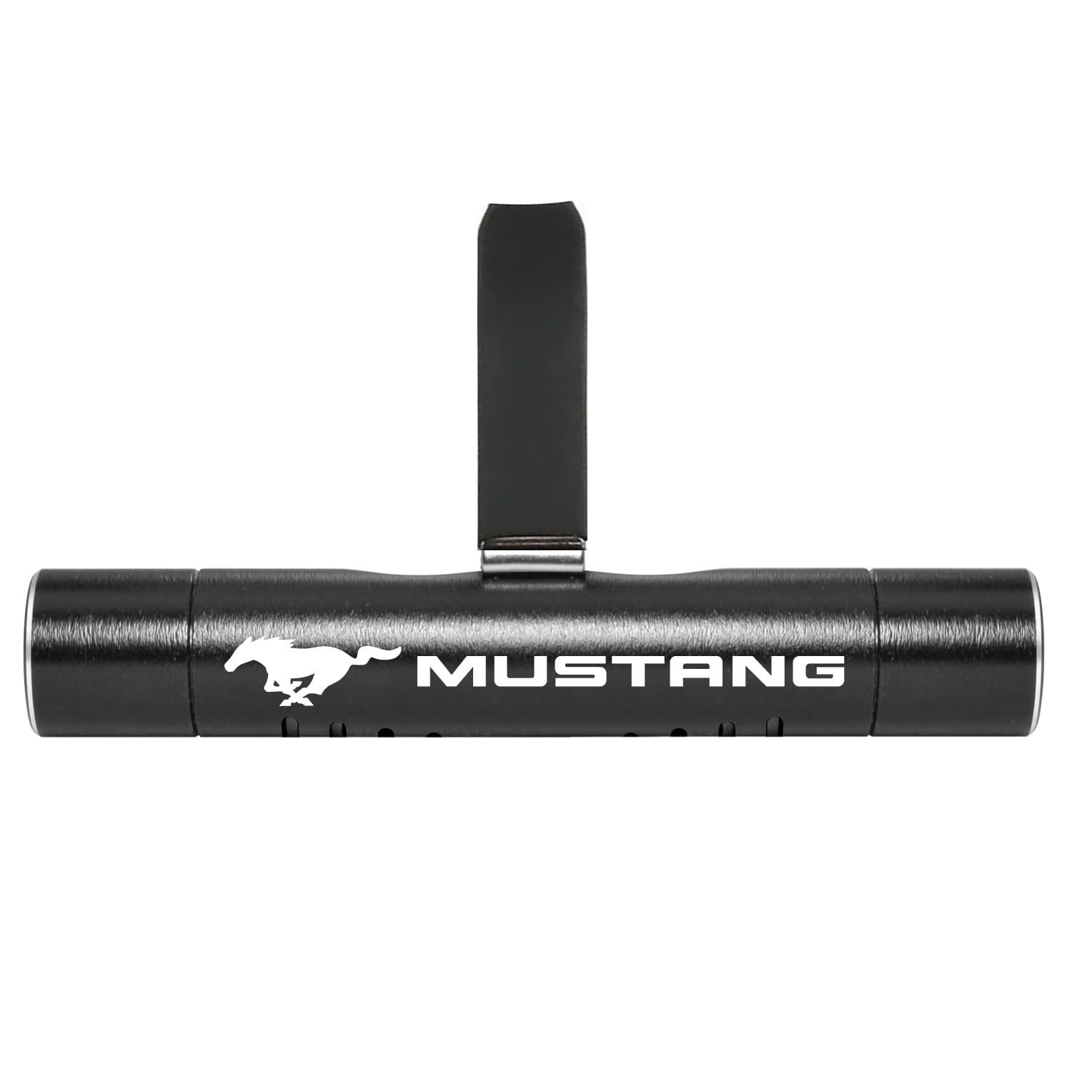 Ford Mustang Car AC Vent Air Freshener Black Clip with adjustable window and 10 Refill Sticks