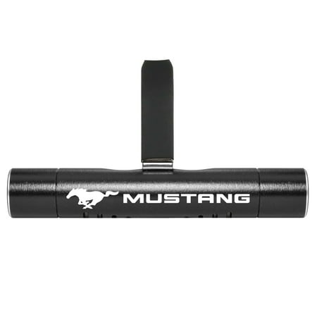 Ford Mustang Car AC Vent Air Freshener Black Clip with adjustable window and 10 Refill Sticks
