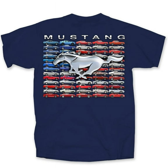 Ford Mustang U.S. Flag Short Sleeve T-Shirt