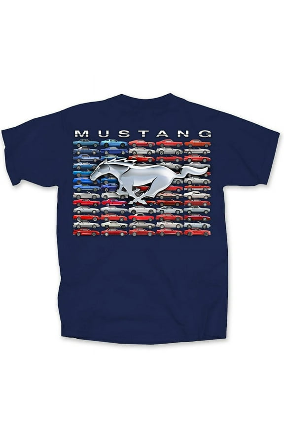 Ford Mustang U.S. Flag Short Sleeve T-Shirt