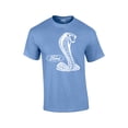 thumbnail image 1 of Ford Mustang Cobra White Silhouette Ford Motors Classic Ford Logo Racing Performance Race Hotrod Antique Muscle Car Tee-Carolina-4Xl, 1 of 4