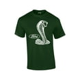 thumbnail image 1 of Ford Mustang Cobra White Silhouette Ford Motors Classic Ford Logo Racing Performance Race Hotrod Antique Muscle Car Tee-Forest-XXL, 1 of 4