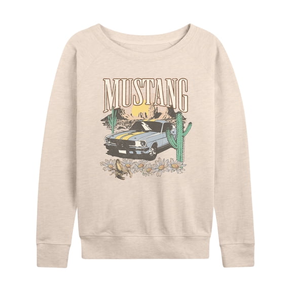 Ford - Mustang Desert - Women's French Terry Long Sleeve Pullover
