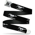 thumbnail image 1 of Ford Mustang Emblem Ford Mustang Black White Logo Repeat Seatbelt Belt Seatbelt Belt Standard, 1 of 3