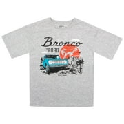Ford Mustang Ford Bronco Retro Racing Boys Short Sleeve T-Shirt, Ford Cars Short Sleeve Tee for Boys (Size 4-18)
