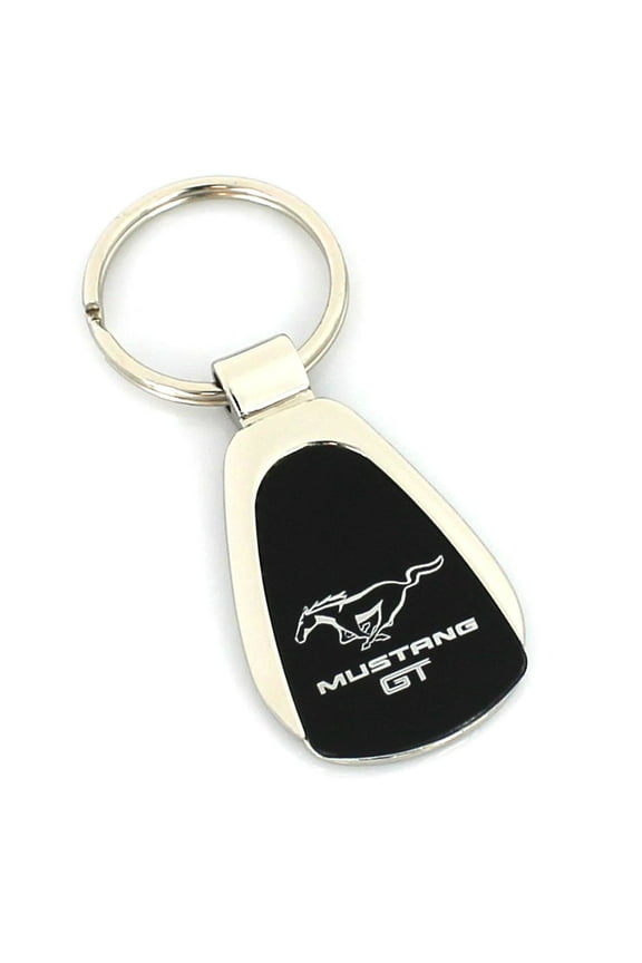 Mustang GT Tear Drop Key Ring (Black)
