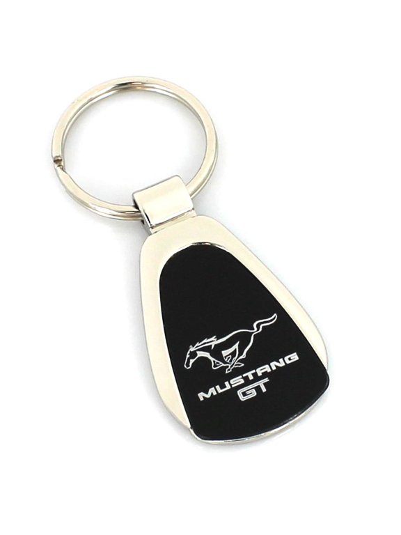 Ford Mustang GT Tear Drop Key Ring (Black)