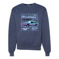 thumbnail image 1 of Ford Mustang GT The Boss Retro Neon Vintage | Mens Cars and Trucks Crewneck Graphic Sweatshirt, Vintage Heather Navy, Medium, 1 of 4