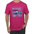 thumbnail image 1 of Ford Mustang GT The Boss Retro Neon Vintage | Mens Cars and Trucks Graphic T-Shirt, Fuschia, Large, 1 of 4