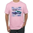 thumbnail image 1 of Ford Mustang GT The Boss Retro Neon Vintage | Mens Cars and Trucks Graphic T-Shirt, Light Pink, Large, 1 of 4