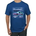 thumbnail image 1 of Ford Mustang GT The Boss Retro Neon Vintage | Mens Cars and Trucks Graphic T-Shirt, Royal, 3XL, 1 of 4