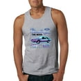 thumbnail image 1 of Ford Mustang GT The Boss Retro Neon Vintage | Mens Cars and Trucks Graphic Tank Top, Heather Grey, Medium, 1 of 4