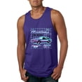 thumbnail image 1 of Ford Mustang GT The Boss Retro Neon Vintage | Mens Cars and Trucks Graphic Tank Top, Purple, 2XL, 1 of 4