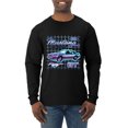 thumbnail image 1 of Ford Mustang GT The Boss Retro Neon Vintage | Mens Cars and Trucks Long Sleeve T-Shirt, Black, Small, 1 of 1