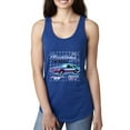 thumbnail image 1 of Ford Mustang GT The Boss Retro Neon Vintage | Womens Cars and Trucks Jersey Racerback Tank Top, Royal, X-Large, 1 of 4