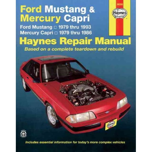 Pre-Owned Ford Mustang 1979 Thru 1993 & Mercury Capri 1979 Thru 1986 Haynes Repair Manual (Paperback) 1563921308 9781563921308