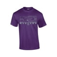 thumbnail image 1 of Ford Mustang Grill Legend Honeycomb Grill and Pony Emblem Classic Racing Performance Race Muscle Car T-shirt Emblem Logo-Purple-Sm, 1 of 4
