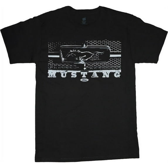 Ford Mustang Grill T-shirt Men's Big and Tall Graphic Tee