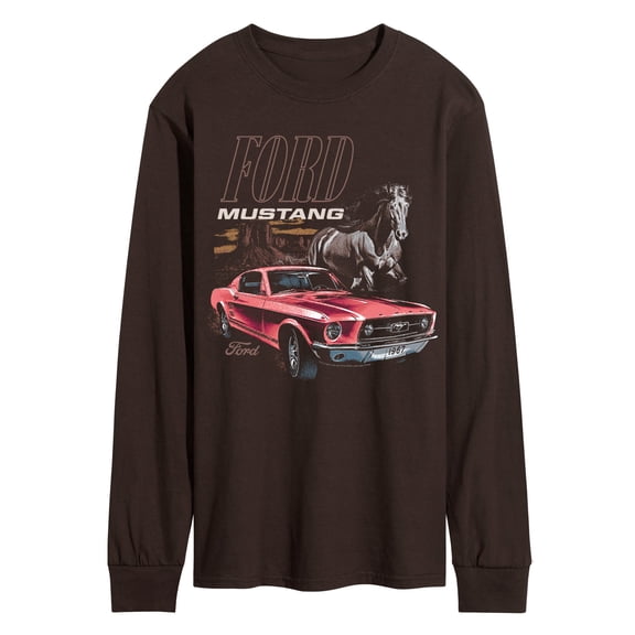 Ford - Mustang Horse - Men's Long Sleeve Graphic T-Shirt