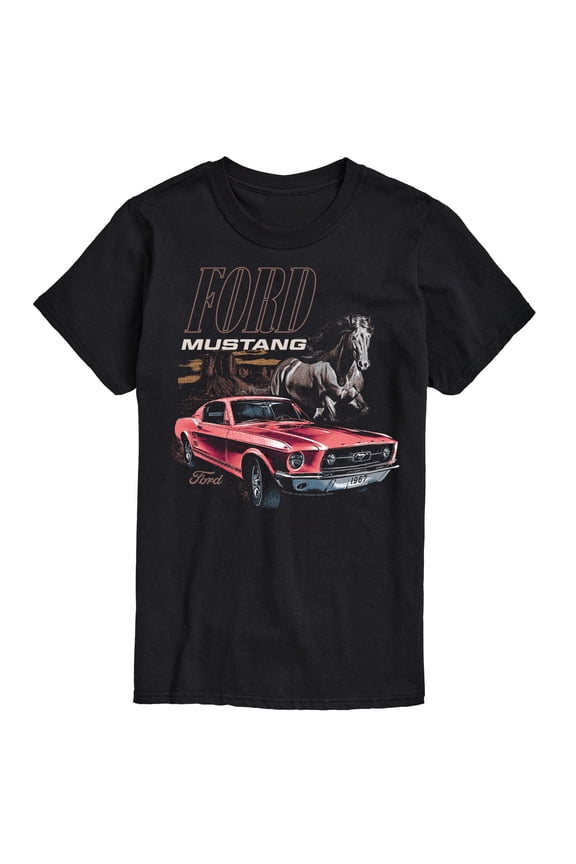 - Mustang Horse - Men's Short Sleeve Graphic T-Shirt