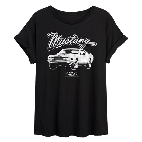 Ford - Mustang - Juniors Oversized Graphic T-Shirt