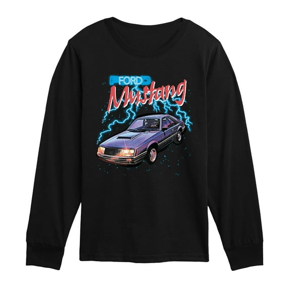 Ford - Mustang Lightning - Youth Long Sleeve Graphic T-Shirt