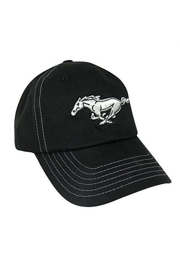 Ford Mustang Logo Black Baseball Hat