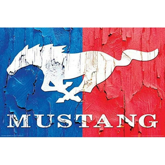 Ford Mustang Logo Laminated Poster - 36.5" x 24.5"