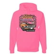 thumbnail image 1 of Ford Mustang Mach 1 Horse Power Classic Racing | Mens Cars and Trucks Hooded Sweatshirt Graphic Hoodie, Neon Pink, Small, 1 of 4