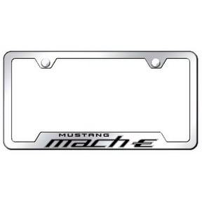 Ford Mustang Mach-E Logo Mirrored Chrome License Plate Frame Official Licensed