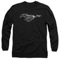 thumbnail image 1 of Ford Mustang Modern Mustang Long Sleeve Adult 18/1 T-Shirt Black, 1 of 1