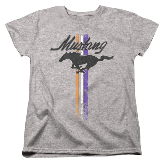 Ford Mustang Mustang Stripes S/S Women's T-Shirt Athletic Heather