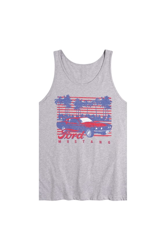 - Mustang Palm Trees - Men's Jersey Tank