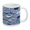 thumbnail image 1 of Ford Mustang Pattern White Mug, 1 of 5