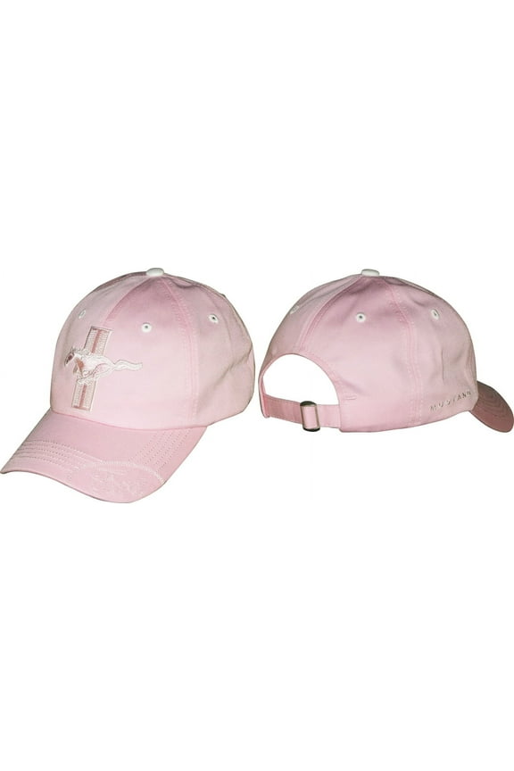 Mustang Pink Unstructured Cotton Hat - Adult