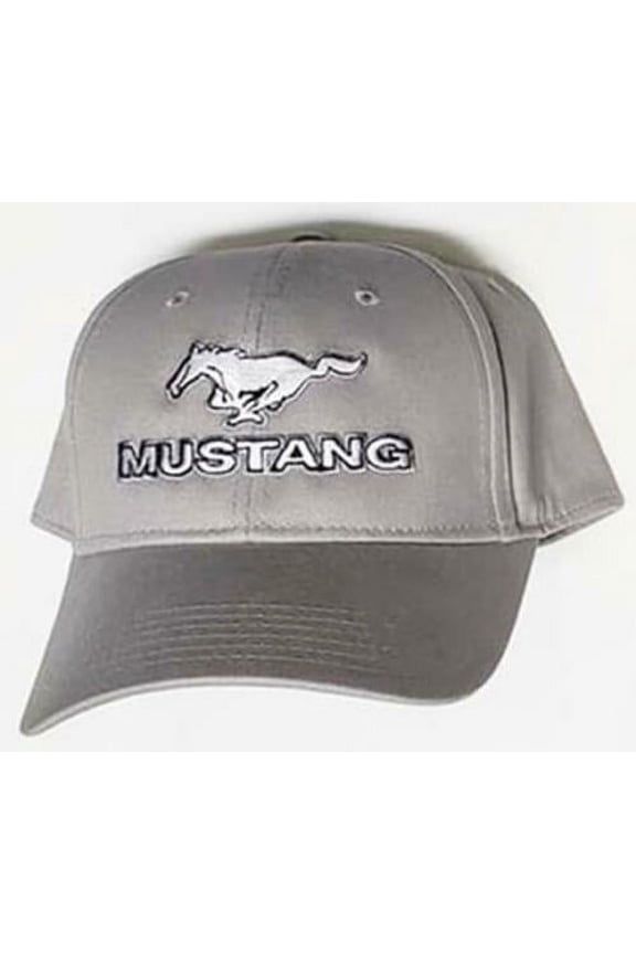 Mustang Pony Gray Cotton Hat - Adult