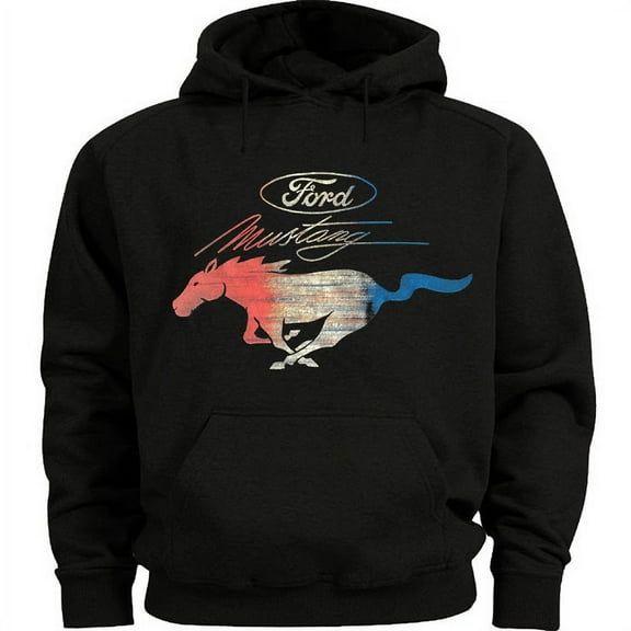 Ford Mustang Pony Hoodie Men's Sweatshirt Black