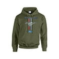 thumbnail image 1 of Ford Mustang Pony Unisex Hooded Sweatshirt Logo Hoodie Performance Racing Car Muscle Car Hood-Military-XL, 1 of 4