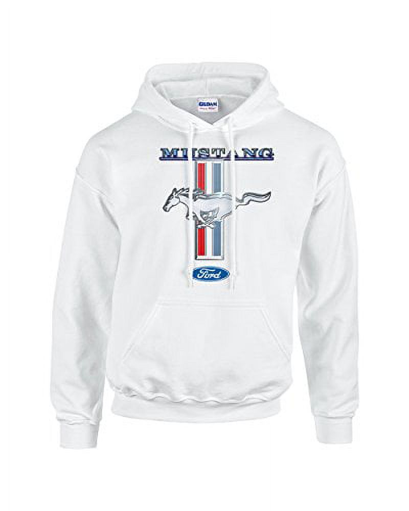 Sweatshirt Ford Mustang Vintage - Logo Pony Officiel, Coupe Classique, 100% Coton, Coupe Classique