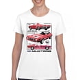 thumbnail image 1 of Ford Mustang Poster 1968 1969 1971 T-Shirt Legendary Performance American Classic Muscle Car Licensed Women's Tee, 1 of 7