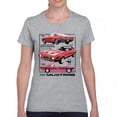 thumbnail image 1 of Ford Mustang Poster 1968 1969 1971 T-Shirt Legendary Performance American Classic Muscle Car Licensed Women's Tee, 1 of 7