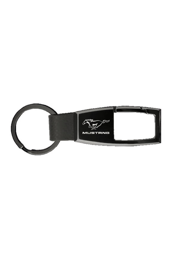 Ford Mustang Premier Carabiner Key Fob (Black)