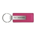 thumbnail image 1 of Ford Mustang Rectangular Leather Key chain (Pink), 1 of 2