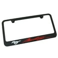 thumbnail image 1 of Ford Mustang Red Script Name License Plate Frame (Black), 1 of 5