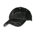 thumbnail image 1 of Ford Mustang Running Horse Logo with Ford Oval on Bill Black Baseball Hat, 1 of 4