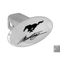 thumbnail image 1 of Ford Mustang Script & Pony Logo Metal Trailer Hitch Cover Plug, 1 of 4