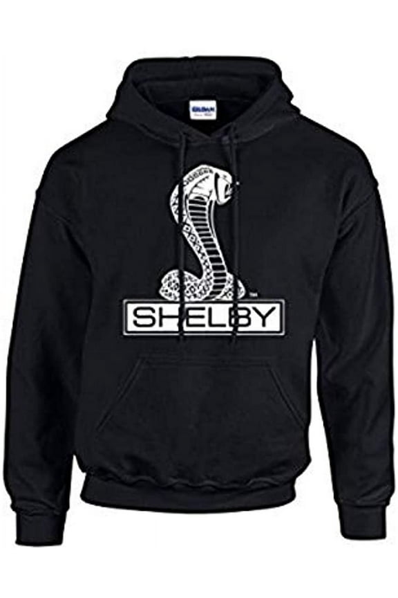 Ford Mustang Shelby Cobra Hooded Sweatshirt Licensed Motor Company Hoodie Hood Racing Performance Tough Car Hotrod Muscle-Sportsgray-Medium